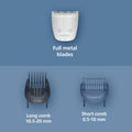 Philips Beard Trimmer 3000 Series - Self-sharpening Metal Blades, 40 Lock-in Settings, Lift&Trim Comb, 100% Waterproof, Battery Indicator, USB Charging, Model BT3660/15 🍁 All In One Marketplace Canada