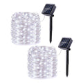 Lomotech Solar String Lights Outdoor - 2 Pack Total 66ft 200LED Solar Fairy Lights Waterproof 8 Modes Twinkle Lights for Outdoor, Patio, Garden, Yard, Party, Wedding, Tree Decoration (White) 🍁 All In One Marketplace Canada