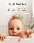 eufy Baby Monitor E21 with 4K Camera, Hybrid Wi-Fi and No Wi-Fi Connection, App and Monitor Control, Ultra-Clear Night View, Pan-Tilt, 8× Zoom, Portable Camera with Built-In Battery, ANR, Smart Alerts 🍁 All In One Marketplace Canada