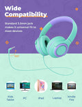 iClever 2Pack Kids Headphones with Sharing Splitter - 85dBA Safe Volume Limited - HS22 Wired Headphones for Kids Teens, Tangle-Free 3.5mm Jack Foldable Stereo Headphone for School/Tablet/Travel 🍁 All In One Marketplace Canada