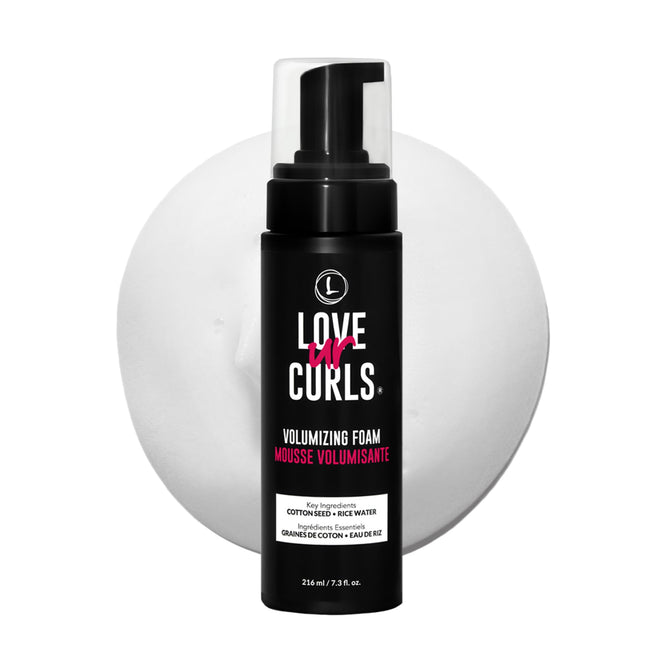 Love Ur Curls® Volumizing Foam, Lightweight Mousse for Curly Hair, Volume & Definition, Frizz Control, Soft Hold, Vegan, Silicone-Free, Quick-Drying, 7.3Fl. Oz. 🍁 All In One Marketplace Canada