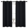 NICETOWN Blackout Curtains 2 Panels for Bedroom- Halloween Thermal Insulated Grommet Blackout Curtains 63 Inches Long for Living Room/Kitchen Rideaux occultants (2 Panels,W42 x L63 -Inch,Black) 🍁 All In One Marketplace Canada