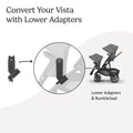 UPPAbaby Lower Adapter for Vista, Vista V2, Vista V3 Strollers/Compatible with RumbleSeat V2+, Bassinet, Aria, Mesa V2, and Mesa Max Infant Car Seats/Quick + Secure Attachment / 1 Set 🍁 All In One Marketplace Canada