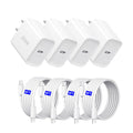 i Phone17/16/15 Fast Charger，20W USB C Charging Block with 6FT USB-C Charging Cable for i Phone17/17 Plus/17 Pro Max/16/16 Plus/16 Pro/16 Pro Max/15/15 Pro Max【4 Pack】 🍁 All In One Marketplace Canada