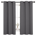 NICETOWN Blackout Curtains 2 Panels for Bedroom- Thermal Insulated Grommet Blackout Curtains 63 Inches Long for Living Room/Kitchen Rideaux occultants (2 Panels, W42 x L63 -Inch,Grey) 🍁 All In One Marketplace Canada