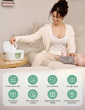 Momcozy Baby Wipe Warmer, Innovative Spring Design, Large Capacity Wipes Dispenser, Fast and Even Heating, 4 Modes of Temperature Heating Control, Diaper Wipe Warmer with Night Light 🍁 All In One Marketplace Canada
