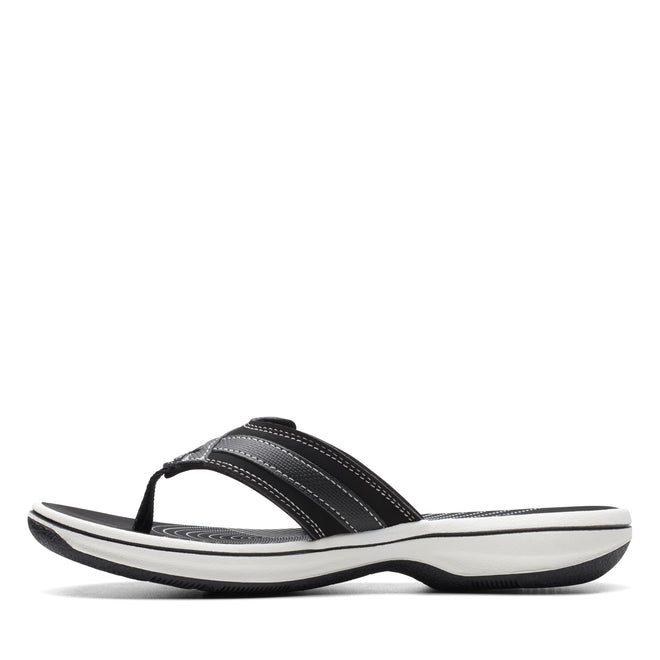Clarks Cloudsteppers Women's Breeze Sea Flip-Flop, Black Synthetic, 6 Medium US 🍁 All In One Marketplace Canada