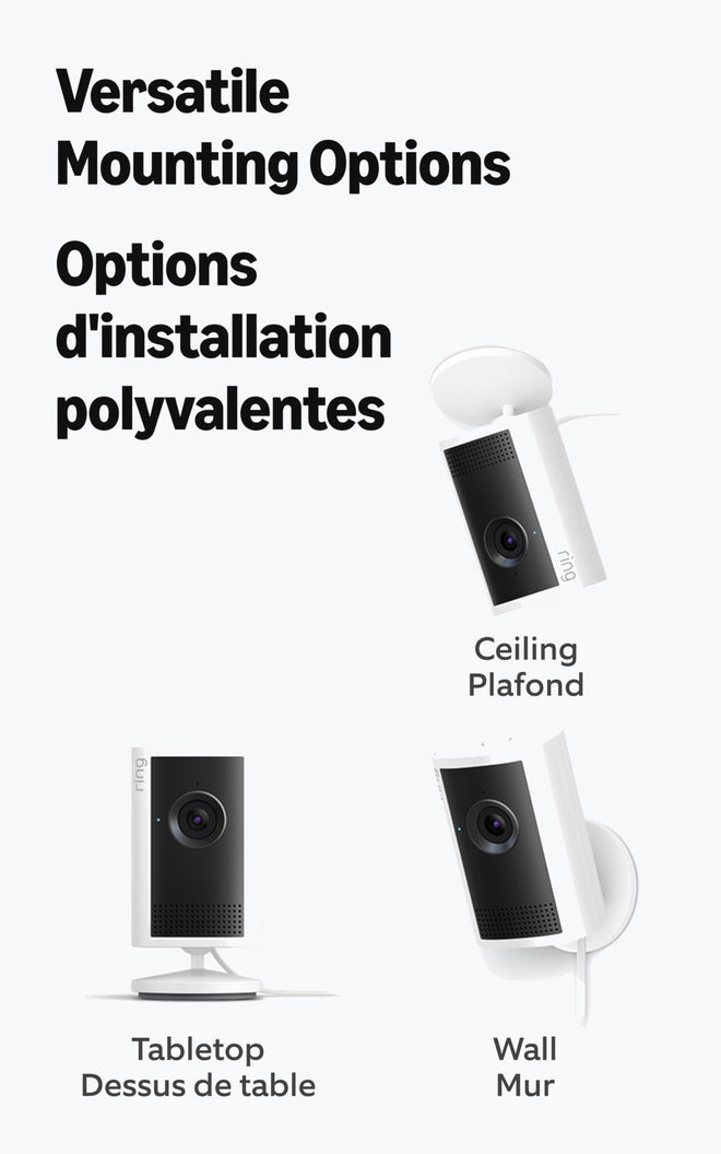 Ring Indoor Cam Plus, Plug-In (Newest Model) — Retinal 2K for crisp, true-to-life video quality, 4x Enhanced Zoom, Low-Light Sight, Black 🍁 All In One Marketplace Canada