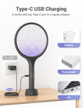 YISSVIC Bug Zapper Racket Electric Fly Swatter Fly Zapper Indoor Outdoor Rechargeable (Black-2 Piece) 🍁 All In One Marketplace Canada