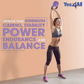 Yes4All Combo Special: Vinyl Coated Kettlebell Weight Sets – Weight Available: (Multicolor - 5, 10, 15 lbs) 🍁 All In One Marketplace Canada