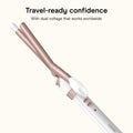 Conair Double Ceramic Curling Iron, 1/2-inch Curling Iron, White/Rose Gold 🍁 All In One Marketplace Canada