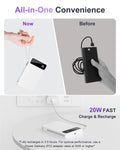 Magnetic Power Bank, 10,000mAh Wireless Portable Charger for Mag-Safe 15W Fast Charging, Battery Pack with USB-C/Lightning Cable 22.5W in/Out for iPhone 17/16/15/14/13/12 Series, AirPods & More 🍁 All In One Marketplace Canada