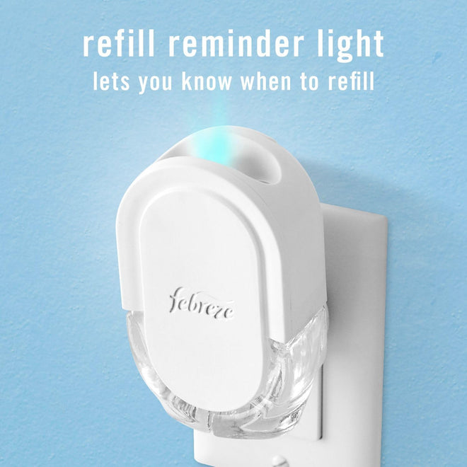 Febreze Plug In Air Freshener, Odor-Fighting Scented Oil Refill, Air Fresheners for Home and Bathroom and Kitchen, Long Lasting for Strong Odors, Linen & Sky Scent, 4 Count 🍁 All In One Marketplace Canada