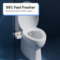 TUSHY Classic 3.0 Non-Electric Bidet Toilet Attachment, Experience a Superior Fresh Water Clean (Slim Fit, Easily Installs Under Toilet Seat, Adjustable Spray, Self Cleaning Nozzle), Bamboo Knob 🍁 All In One Marketplace Canada
