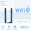TP-Link AX1800 WiFi 6 USB Adapter for Desktop PC (Archer TX20U Plus) - Wireless Network Adapter with 2.4GHz, 5GHz, High Gain Dual Band 5dBi Antenna, WPA3, Supports Windows 11/10 🍁 All In One Marketplace Canada