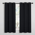 NICETOWN Blackout Curtains 2 Panels for Bedroom- Halloween Thermal Insulated Grommet Blackout Curtains 63 Inches Long for Living Room/Kitchen Rideaux occultants (2 Panels,W42 x L63 -Inch,Black) 🍁 All In One Marketplace Canada