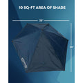 Sport-Brella Versa-Brella SPF 50+ Adjustable Umbrella with Universal Clamp, Regular, Gray 🍁 All In One Marketplace Canada