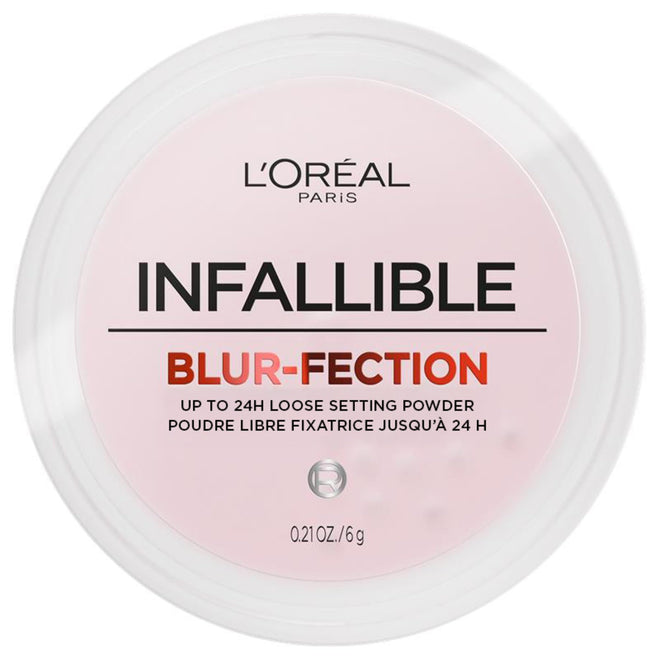 L'Oréal Paris Infallible Blur-Fection Loose Powder, Brightening Pink Setting Powder with Soft Matte Finish, Locks in Makeup for Up to 24H, 10 Light Pink, 6g 🍁 All In One Marketplace Canada