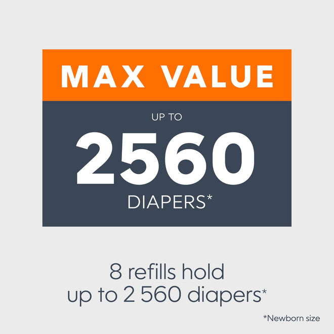Diaper Genie Essentials Round Refill 8-Pack, Unscented, Fits Complete Pails 🍁 All In One Marketplace Canada