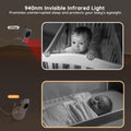2026 Upgraded Boifun Baby Monitor No Wi-Fi, Baby Camera with 4" 720P IPS Screen, Night Vision, 3X Zoom, Two-Way Audio, Temperature Monitoring, Lullabies, Sound Detection, Just Turn On & Go 🍁 All In One Marketplace Canada