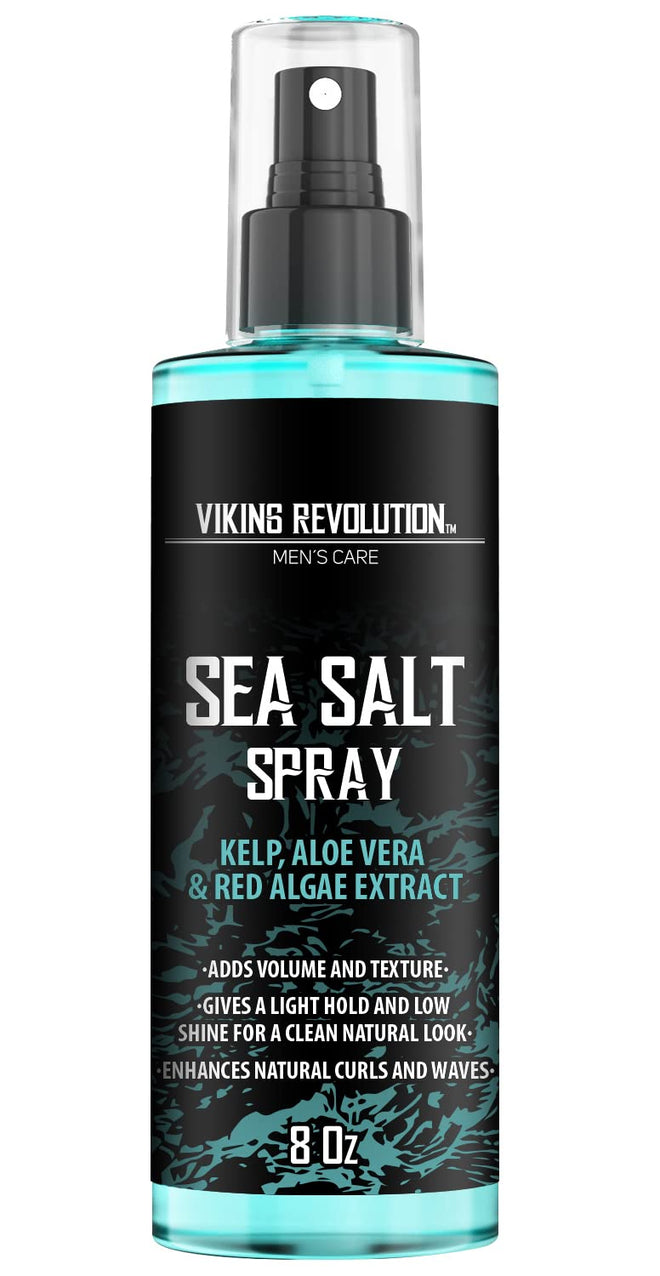 Viking Revolution - Sea Salt Spray Hair Men - 240ml - Texturizing Spray with Kelp, Aloe Vera & Red Algae Extract - Hairspray to Add Volume & Texture - Beach Hair Spray - Gifts For Men 🍁 All In One Marketplace Canada