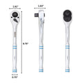 Neiko 03117A 1/2 Inch Ratchet Wrench, 100-Tooth Reversible Ratchet, 3.6 Degree, Quick Release 1/2 Drive Ratchet, 10" Long Handle Ratchet, Oval Head Socket Wrench, CR-V Steel Half Inch Rachet Wrench 🍁 All In One Marketplace Canada