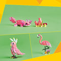 LEGO Creator 3 in 1 Wild Animals: Pink Flamingo Animal Building Toy - Building Toy with 3 Building Options, Pink Flamingo, Cockatoo, or Axolotl - Learning Toy for Kids, Ages 8+- 31170 🍁 All In One Marketplace Canada