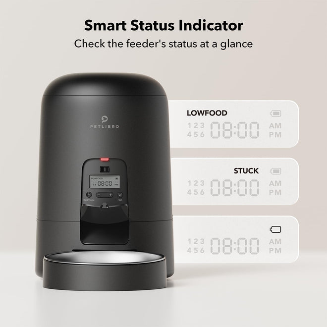 PETLIBRO Automatic Cat Feeder, 2L Timed Cat Feeder with 180-Day Battery Life, Automatic Pet Feeder for Cat & Dog, Cat Food Dispenser Program 1-6 Meals Control, Automatic Dog Feeder for Dry Food 🍁 All In One Marketplace Canada