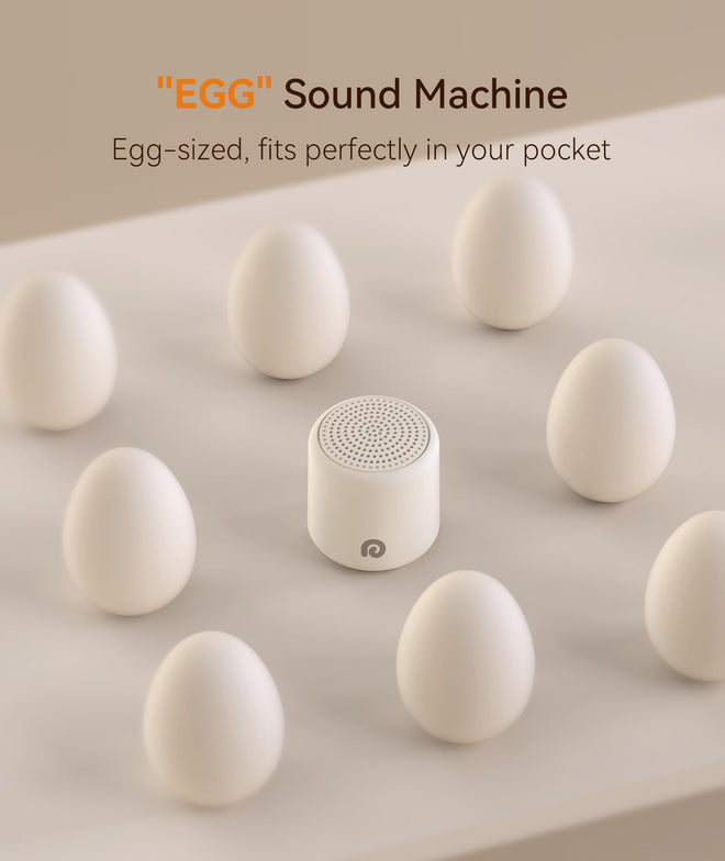 Dreamegg White Noise Machine - Portable Sound Machine Baby Adult, Travel White Noise Sound Machine, 16 Soothing Sounds, Rechargeable, Mini Sound Machine for Sleeping Baby Shower Home Hotel Gift, White 🍁 All In One Marketplace Canada