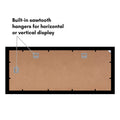 Americanflat 4x6 Collage Picture Frame with Shatter-Resistant Glass - Fits Four 4x6 Photos or Use as One 8x20 Picture Frame - Signature Collection - Collage Frames for Wall Display - Black 🍁 All In One Marketplace Canada