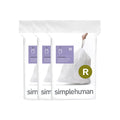 simplehuman Code R 60 Count, Dispenser Pack Custom Fit Liners, Drawstring Trash Bags, 10L / 2.6 Gallons, White 🍁 All In One Marketplace Canada
