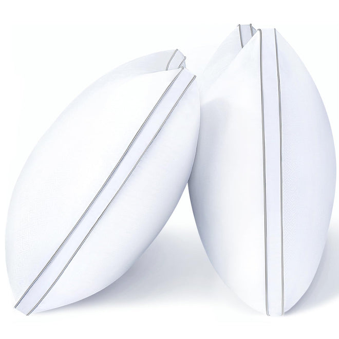 viewstar Bed Pillows Queen Size 2 Pack, Firm Support Gusseted Side Sleeper Hotel Pillow for Back and Stomach Sleeping, White 🍁 All In One Marketplace Canada