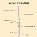 Conair Double Ceramic Curling Iron, 1/2-inch Curling Iron, White/Rose Gold 🍁 All In One Marketplace Canada
