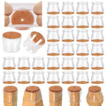 32 Pcs Chair Leg Floor Protectors for Hardwood Floors Silicone Covers to Protect Wood Tile Floors Felt Pads Furniture Leg Caps Anti-Scratch Reduce Noise (Fit:1.3"-2") 🍁 All In One Marketplace Canada