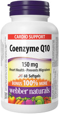Webber Naturals Coenzyme Q10 (CoQ10) Supplement, 150 mg, 60 Softgels 🍁 All In One Marketplace Canada