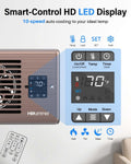 Hisummer Register Booster Fan for 4" x 10" Floor Register, Quiet 10-Speed Vent Fan Booster with Temp Sensor, 150 CFM Airflow, Improves Heating & Cooling, Remote Control (Oil-Rubbed Bronze) 🍁 All In One Marketplace Canada