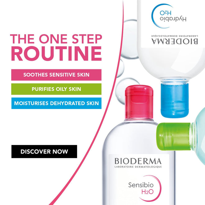Bioderma Hydrabio H2O Micellar Water, Cleansing and Makeup Removing Gentle Face Cleanser for Dehydrated Sensitive Skin 🍁 All In One Marketplace Canada