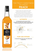 Maison Routin 1883 Peach Syrup, Pet Bottle 1000 Milliliter 🍁 All In One Marketplace Canada