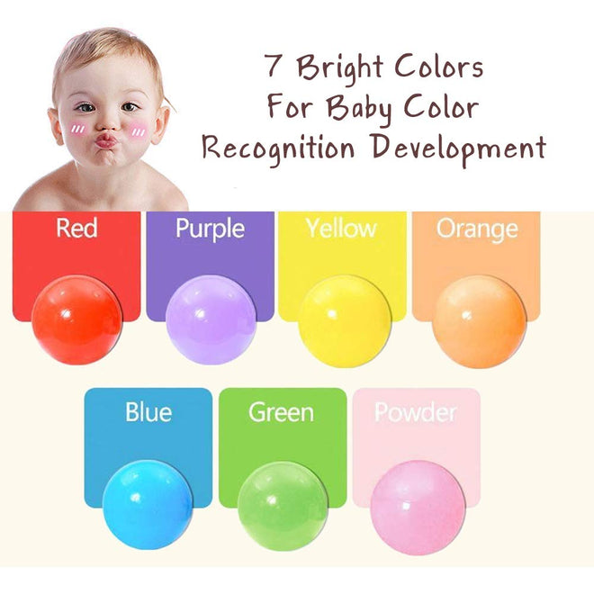 Wonder Space Soft Pit Balls, Chemical-Free Crush Proof Plastic Ocean Ball, BPA Free with No Smell, Safe for Toddler Ball Pit/Kiddie Pool/Indoor Baby Playpen, Pack of 100, (Mix - Primary) 🍁 All In One Marketplace Canada