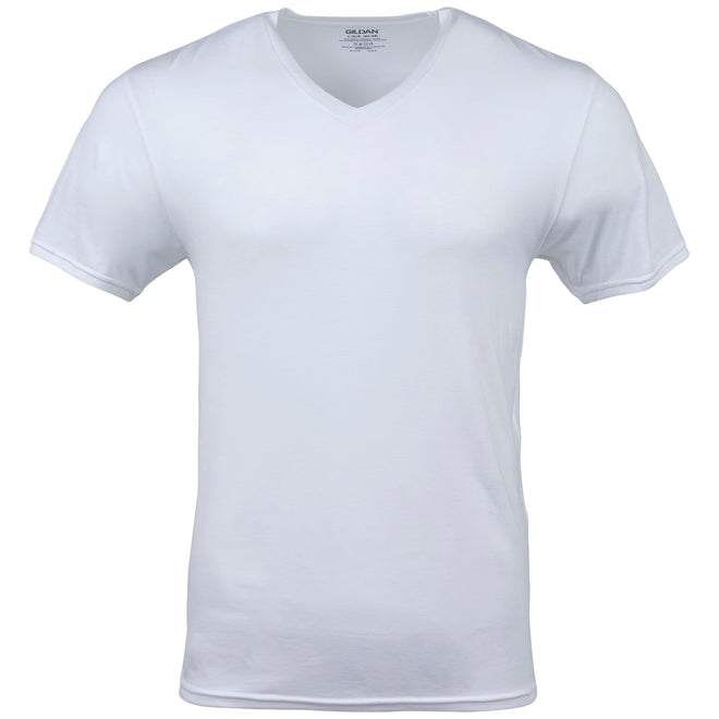 Gildan Men's V-Neck T-Shirts, Multipack, Style G1103, White (6-Pack), X-Large 🍁 All In One Marketplace Canada