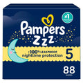 Pampers ZZZ Overnight Diapers, Size 5, Nighttime Protection Disposable Baby Diaper, 1 Pack (Count of 88) 🍁 All In One Marketplace Canada