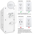 JcBlaon Outlet Extender Surge Protector - 6 Outlet Splitter with 4 USB Ports (2 USB C), Multiple Plug Expander Wall Charger, 3 Sided Multi Plug Wall Adapter Power Strip for Home Office Kitchen Travel 🍁 All In One Marketplace Canada