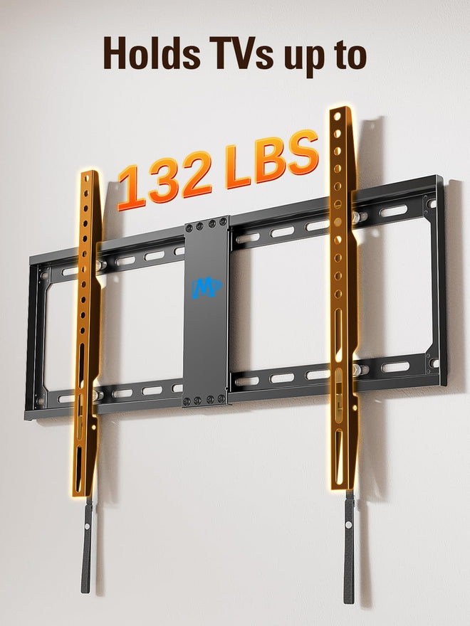 Mounting Dream Fixed TV Mount Low Profile for Most of 42-84 Inches TV Low Profile TV Wall Mount fits 16" 18" 24" Wood Studs up to VESA 600 x 400mm and 132 LBS, Ultra Slim and Space Saving MD2163-K 🍁 All In One Marketplace Canada