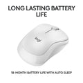 Logitech M240 Silent Bluetooth Mouse, Wireless, Compact, Portable, Smooth Tracking, 18-Month Battery, for Windows, macOS, ChromeOS, Compatible with PC, Mac, Laptop, Tablets - Off White 🍁 All In One Marketplace Canada