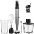 Immersion Blender Handheld Corded Hand Blenders Set 1100W, Trigger Variable Speed 5 in 1 Stick Emulsifier with Chopper, Whisk and Frother for Soup, Baby Food and Smoothies 🍁 All In One Marketplace Canada