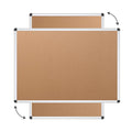 VIZ-PRO Cork Notice Board, 36 X 24 Inches, Cork Bulletin Board with Silver Aluminium Frame 🍁 All In One Marketplace Canada