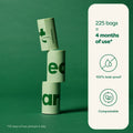 Earth Rated Compostable Dog Poop Bags, Ultra Thick and Leak Proof, Unscented, 225 Count 🍁 All In One Marketplace Canada