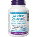 Webber Naturals Collagen30 Marine Bioelastin Peptides, 500 mg of Collactive Marine Collagen Peptide Complex Per Pill, 120 Capsules, Helps Reduce Deep Wrinkles and Joint Pain 🍁 All In One Marketplace Canada