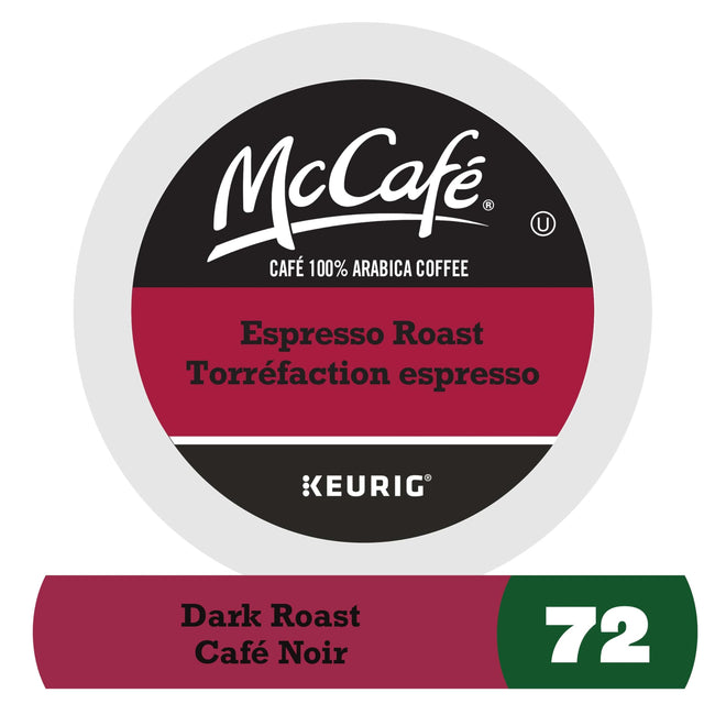 McCafé Espresso Roast K-Cup Coffee Pods, 72 Count, For Keurig Coffee Makers 🍁 All In One Marketplace Canada