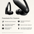 Beats Powerbeats Pro 2 Wireless Bluetooth Earbuds - Noise Cancelling, Heart Rate Monitor, IPX4, Up to 45H Battery & Charging Case, Works with Apple & Android - Jet Black 🍁 All In One Marketplace Canada